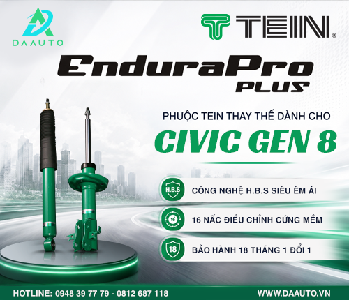 PHUỘC TEIN ENDURAPRO PLUS THAY THẾ DÀNH CHO HONDA CIVIC GEN 8
