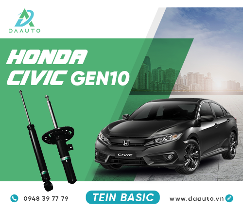 PHUỘC TEIN HONDA CIVIC GEN 10 BASIC - CẶP SAU